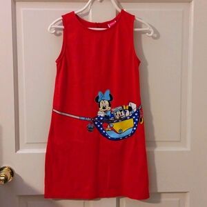 Disney Minnie Mouse fanny pack dress sleeveless Girls size Large 10/12